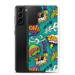 Comic Text Pattern Samsung Case