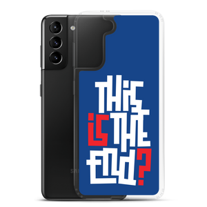 IS/THIS IS THE END? Navy Blue Reverse Samsung Phone Case