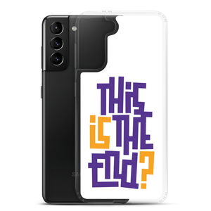 IS/THIS IS THE END? Purple Yellow Samsung Phone Case