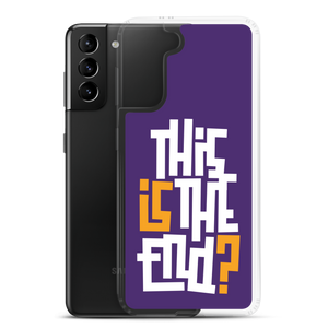 IS/THIS IS THE END? Purple Yellow Reverse Samsung Phone Case