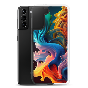 Colorful Swirl Background Samsung® Phone Case