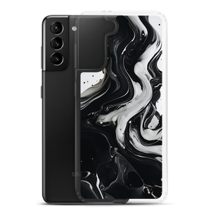 Black and White Fluid Samsung® Phone Case