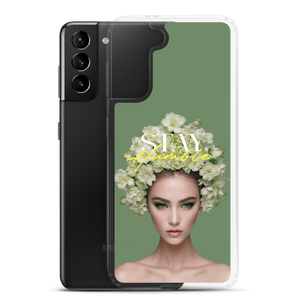 Stay Humble Female Flower Art Samsung® Phone Case