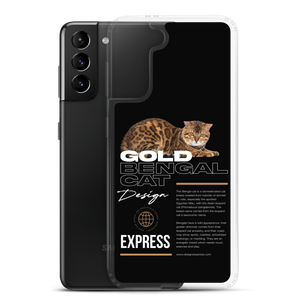 Gold Bengal Cat Samsung Case