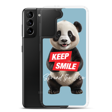 Keep Smile Blue Panda Samsung Case