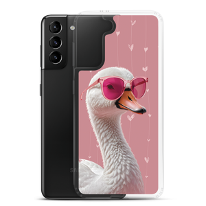 Cute Pink Swan Samsung Case