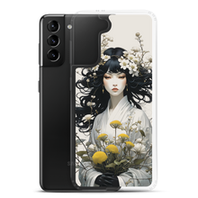 Oriental Lady with Yellow Flowers Samsung Case