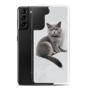 Relaxing British Shorthair Cat Samsung Case