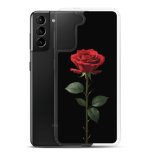 Red Rose on Black Samsung Case