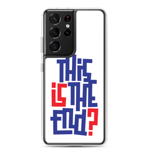 IS/THIS IS THE END? Navy Red Samsung Phone Case