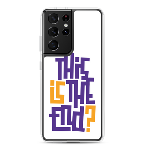 IS/THIS IS THE END? Purple Yellow Samsung Phone Case