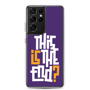 IS/THIS IS THE END? Purple Yellow Reverse Samsung Phone Case