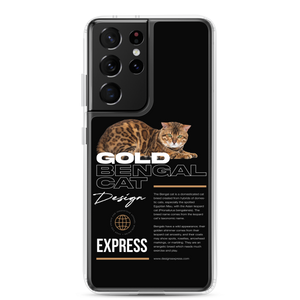 Gold Bengal Cat Samsung Case