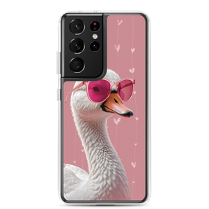 Cute Pink Swan Samsung Case