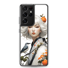 Oriental Lady with Orange and Bird Samsung Case