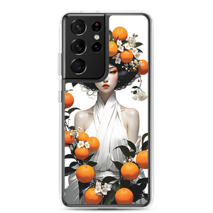 Oriental Lady with Orange Fruits Samsung Case