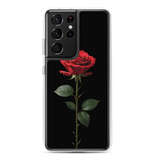 Red Rose on Black Samsung Case