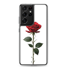 Red Rose on White Samsung Case