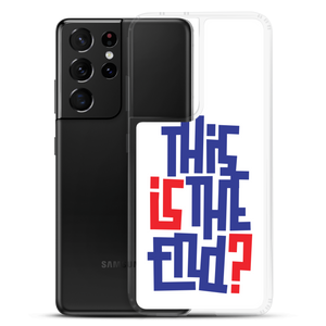 IS/THIS IS THE END? Navy Red Samsung Phone Case