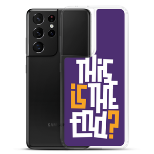 IS/THIS IS THE END? Purple Yellow Reverse Samsung Phone Case