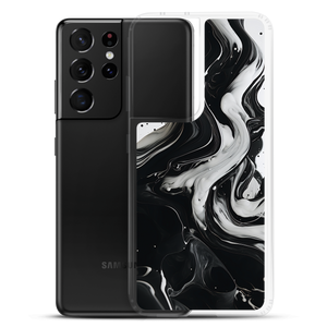 Black and White Fluid Samsung® Phone Case