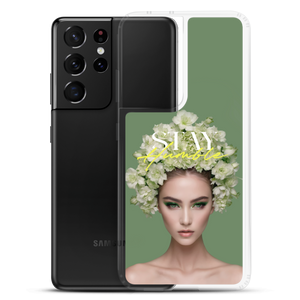 Stay Humble Female Flower Art Samsung® Phone Case