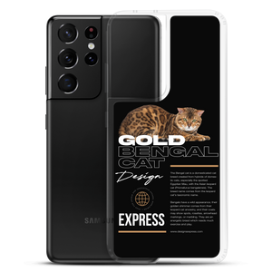 Gold Bengal Cat Samsung Case