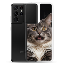 Shocked Cat Face Samsung Case