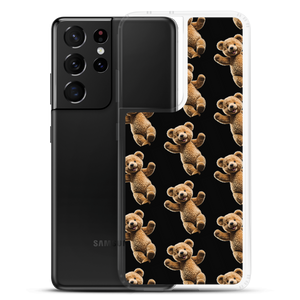 Happy Teddy Bear Pattern Samsung Case