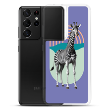 Giraffe Zebra Purple Samsung Case