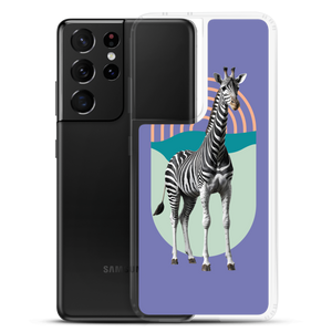 Giraffe Zebra Purple Samsung Case