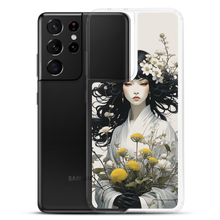 Oriental Lady with Yellow Flowers Samsung Case