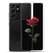 Red Rose on Black Samsung Case