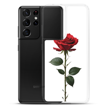 Red Rose on White Samsung Case