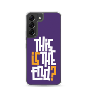 IS/THIS IS THE END? Purple Yellow Reverse Samsung Phone Case