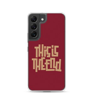 THIS IS THE END? Burgundy Samsung Phone Case