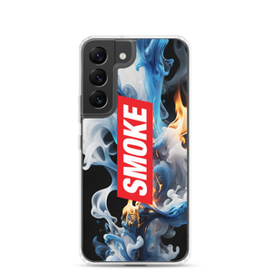 Blue Smoke Fire Samsung Case