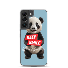 Keep Smile Blue Panda Samsung Case