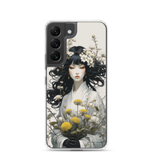 Oriental Lady with Yellow Flowers Samsung Case