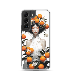 Oriental Lady with Orange Fruits Samsung Case