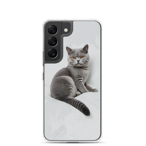 Relaxing British Shorthair Cat Samsung Case