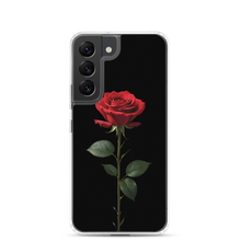 Red Rose on Black Samsung Case