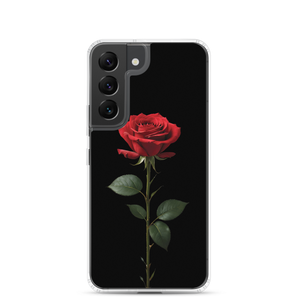 Red Rose on Black Samsung Case