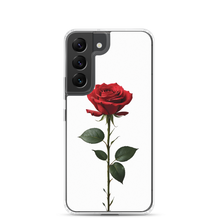 Red Rose on White Samsung Case