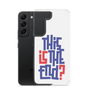 IS/THIS IS THE END? Navy Red Samsung Phone Case