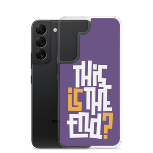 IS/THIS IS THE END? Purple Yellow Reverse Samsung Phone Case