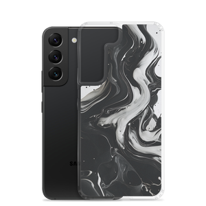 Black and White Fluid Samsung® Phone Case