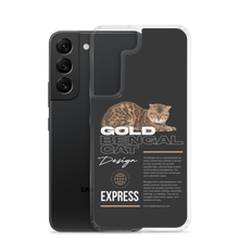 Gold Bengal Cat Samsung Case