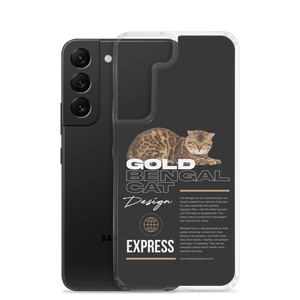 Gold Bengal Cat Samsung Case