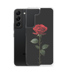 Red Rose on Black Samsung Case